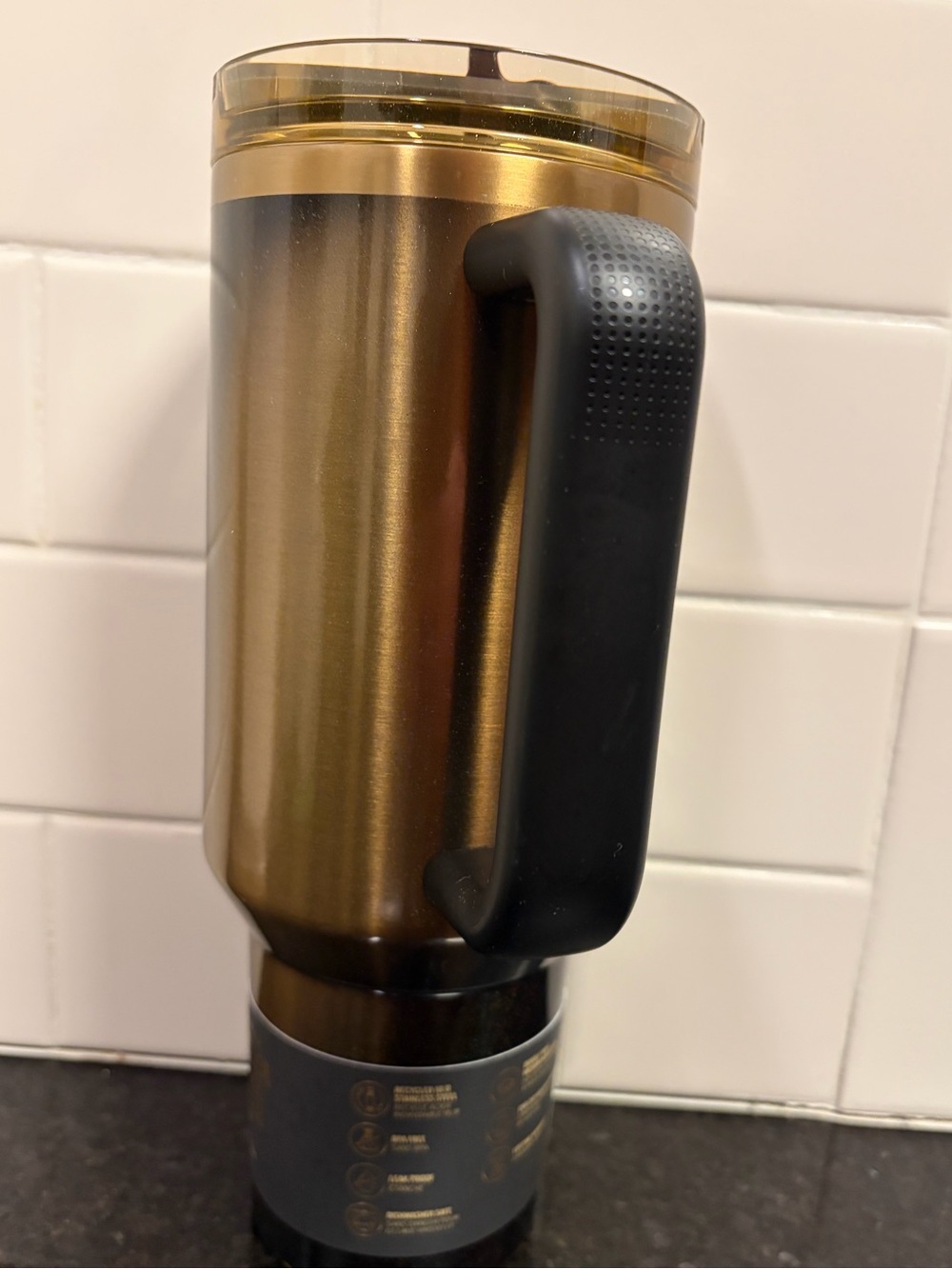 Stanley - 40 oz. Quencher ProTour Flip Straw Tumbler - BLACK HONEY (Ltd. Edt) - Picture 6 of 17